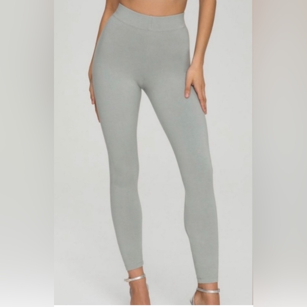 Good American Heather Gray High Waisted Lounge Leggings